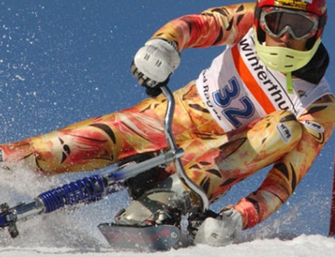 Weltmeisterschaften im Skibob in Grächen