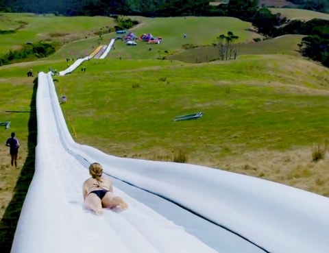Längste Wasserrutsche Europas in Morgins