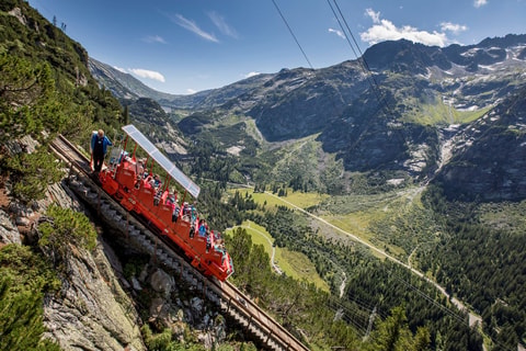 Gelmerbahn am Gelmersee in Innertkirchen