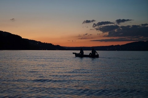Abendfahrt mit dem Kanu