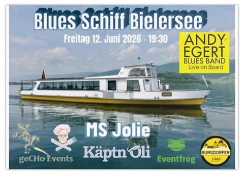 Blues Schiff Bielersee mit Andy Egert Blues Band