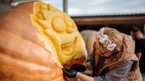 Exposition de citrouilles à la ferme Jucker (ZH)