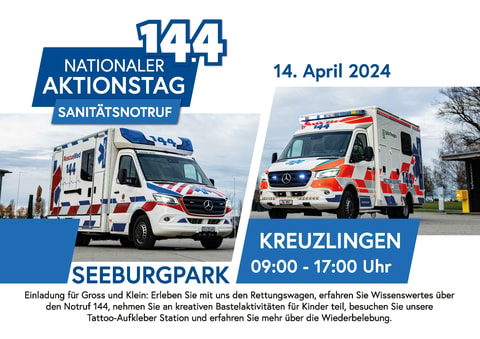 Nationaler Aktionstag des Sanitätsnotrufs 144 in Kreuzl...