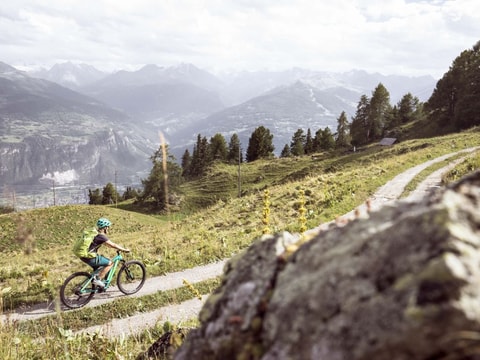 Mountainbike in Anzère