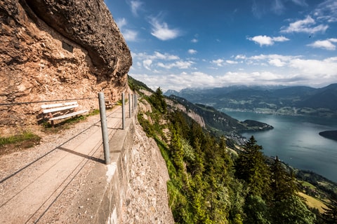 Berg-Bahn-Bad Kombi auf der Rigi