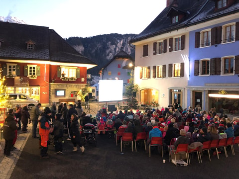 Open Air Kino in Château-d’Oex