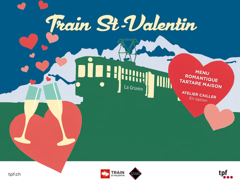 Valentinstag im Nostalgiezug im Greyerzerland