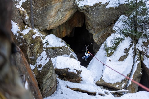 Gorge Alpine/Alpine Canyon in Saas-Fee