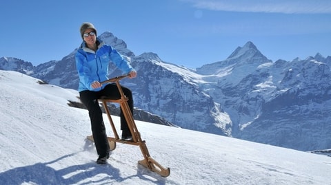 Velogemel-Abfahrt in Grindelwald