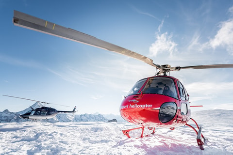 Alpenrundflug mit Gletscherlandung