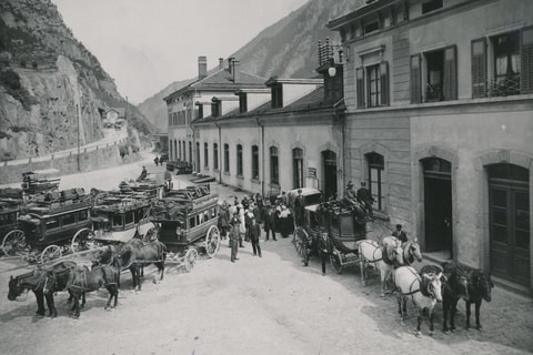 Rundgang Gotthardtunneldorf Göschenen
