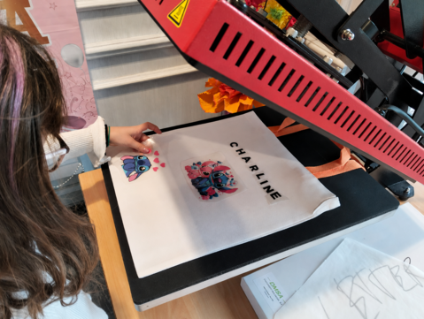 Atelier anniversaire impression sur textile – Lirys (GE)
