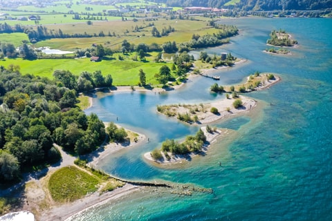 Badeinseln Lorelei im Reussdelta
