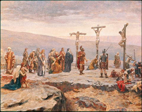 Panorama-Rundgemälde zur Kreuzigung Christi
