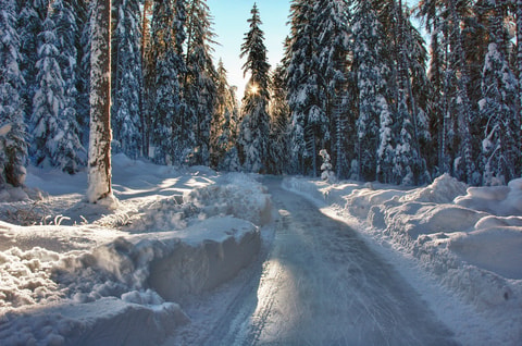 Eisweg Engadin