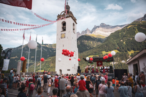 Fête du 1er août à Champéry (VS)