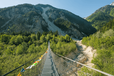 Pont bhoutanais de l&rsquo;Illgraben (VS)