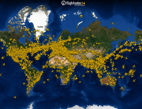Regardez cette carte: le monde n&rsquo;a jamais autant pris l&rsquo;avion
