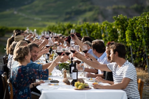 Tavolata des vins du Valais