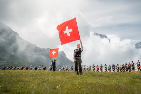Alphorn- und Fahnenschwingertreffen auf dem Männlichen