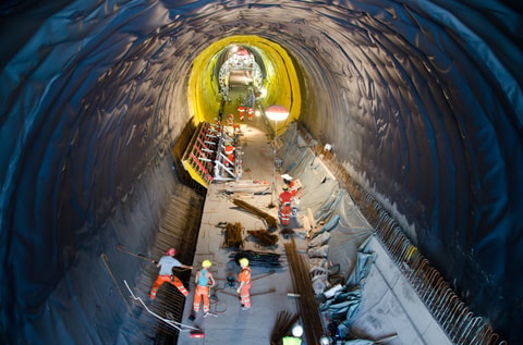 NEAT-Eisenbahnbaustelle – Erstfeld