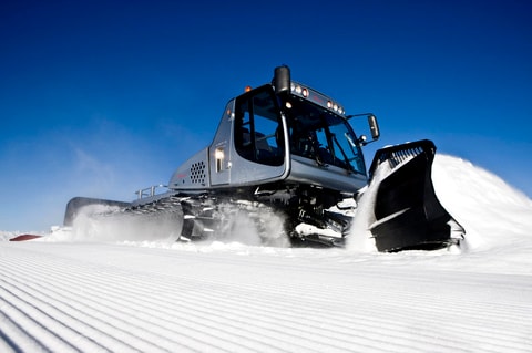 Kopilot im Pistenbully in Brunni-Alpthal