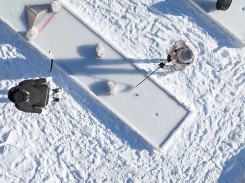 Eis-Minigolf Davos