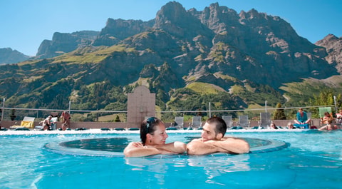 Wellness und Wohlbefinden im sonnigen Leukerbad