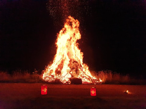Höhenfeuer zum 1. August auf der Rigi