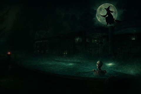 Halloween Special in der Leukerbad Therme