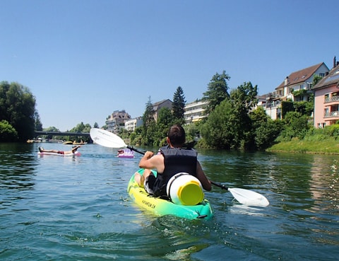 „Kayakfun“ auf der Reuss, Limmat oder Aare