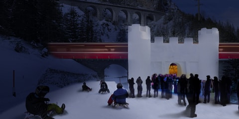 Schneeschloss Preda - Bergün