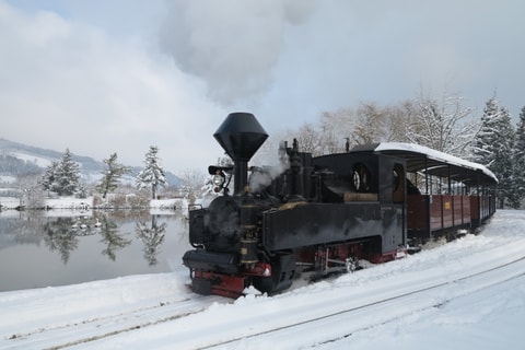 Adventsdampf mit der Baumschulbahn