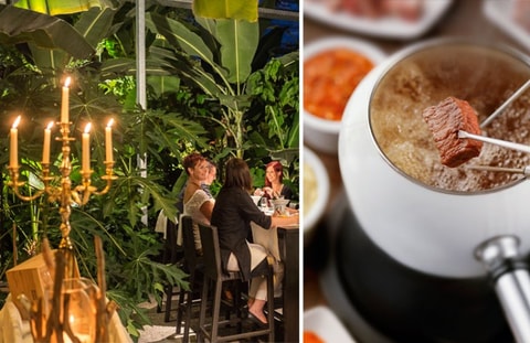 Tropisches Fondue Chinoise