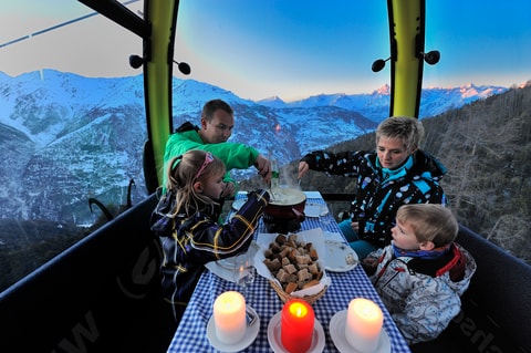 Fondue in der Gondel