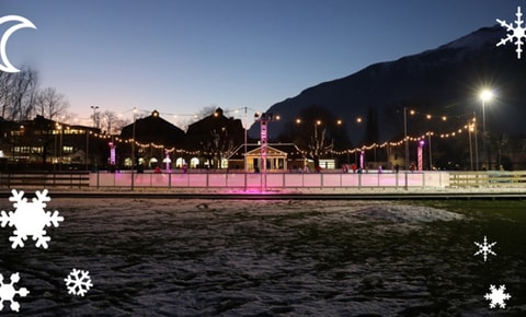 Märchen auf dem Eisfeld Quader