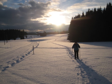Nachtausflug mit Schneeschuhen und Fondue-Abend