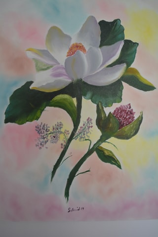 Oelbilder-Ausstellung und Gartenschau