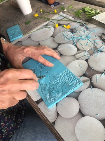Atelier de gravure en forêt – Parc régional Chasseral