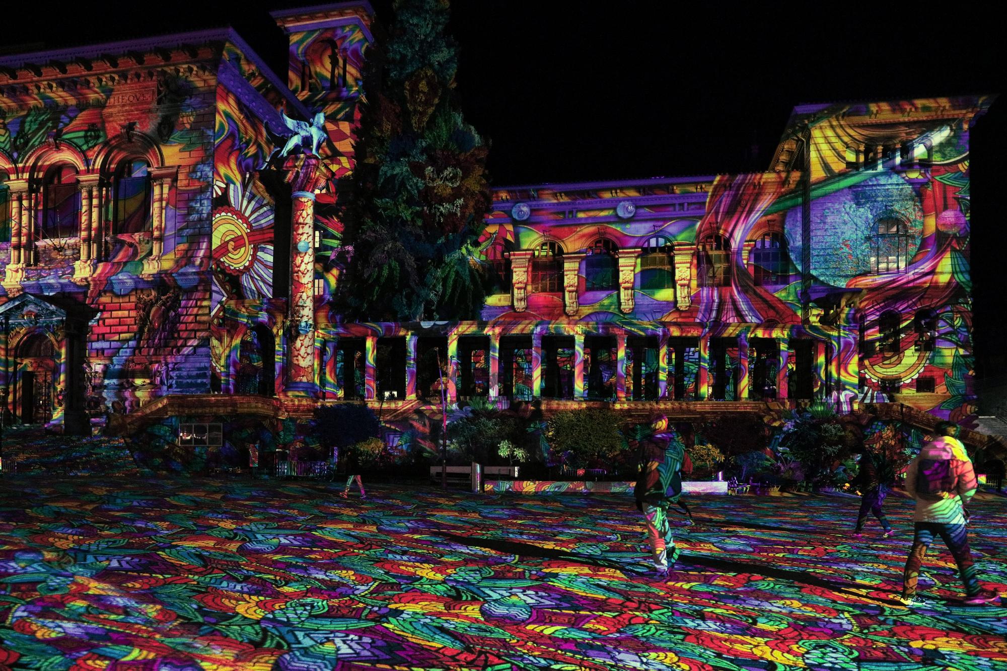 Festival Lausanne Lumières 2020 Projection sur Palais de Rumine à la Riponne