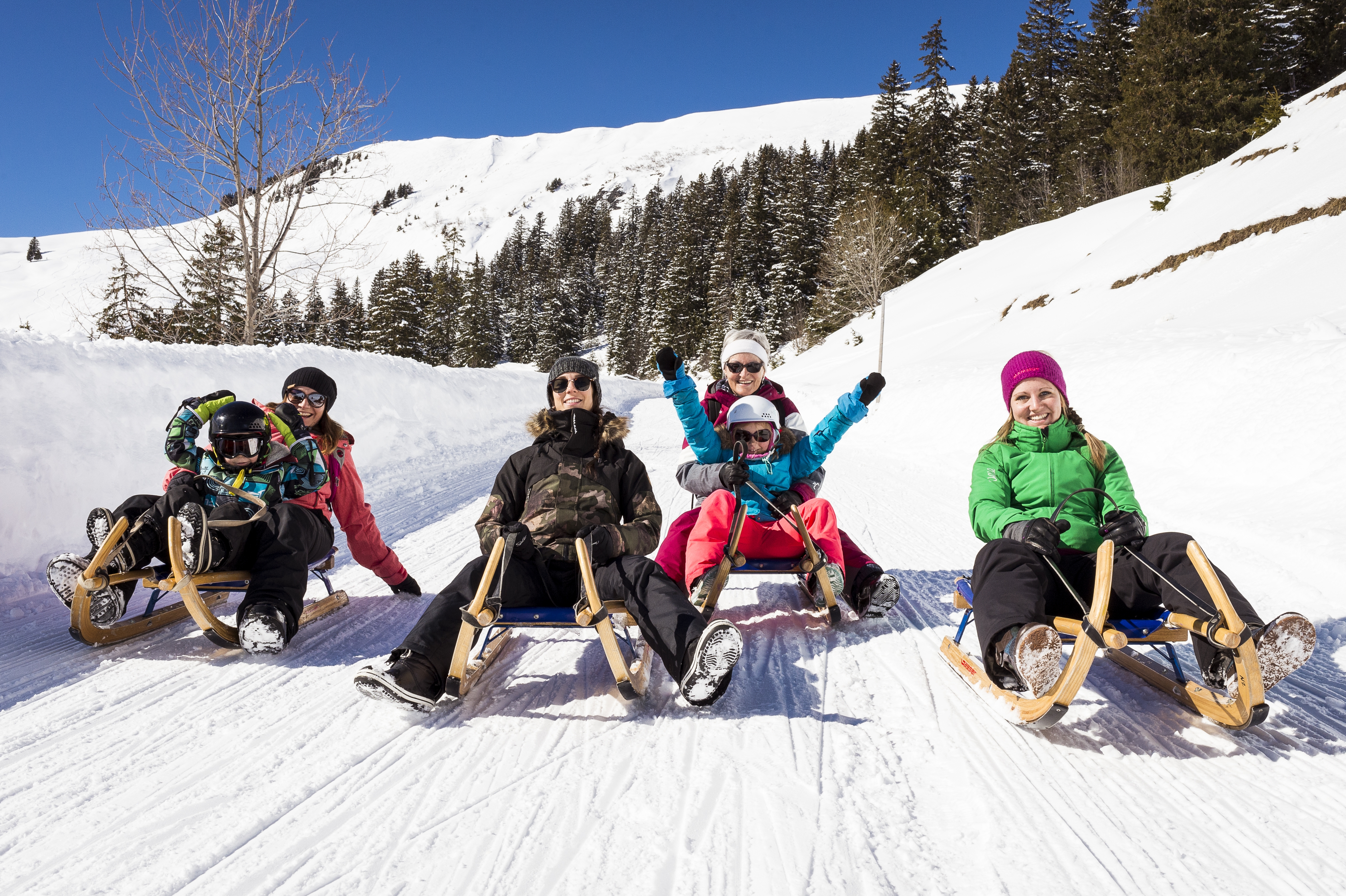 Winter recreation for children and adults