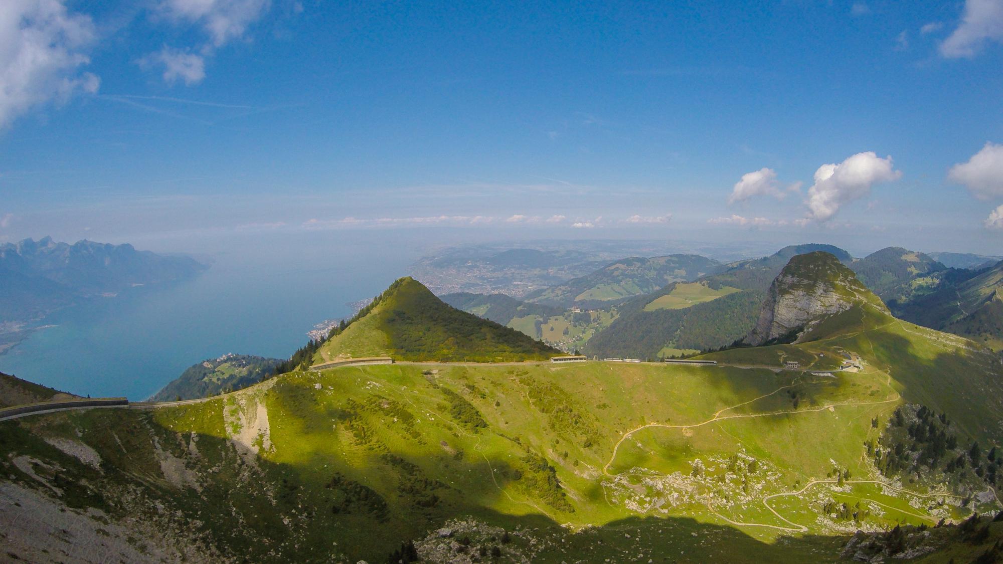 Vue depuis la Via Ferrata des Rochers-de-Naye