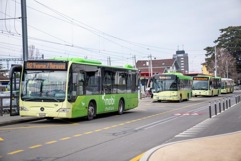 Bus MobiChablais à Aigle