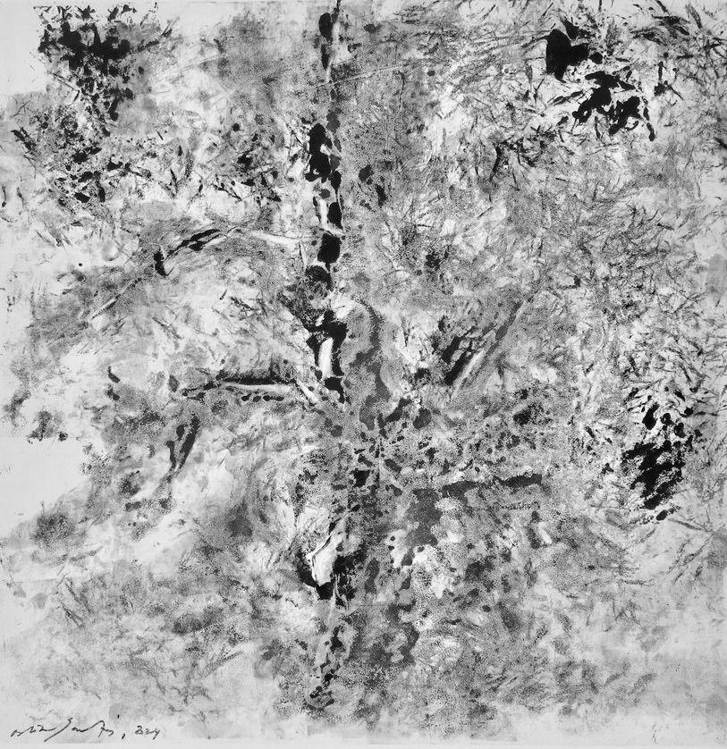 O Gauthier encre et monotype, 2024 - 50x50cm