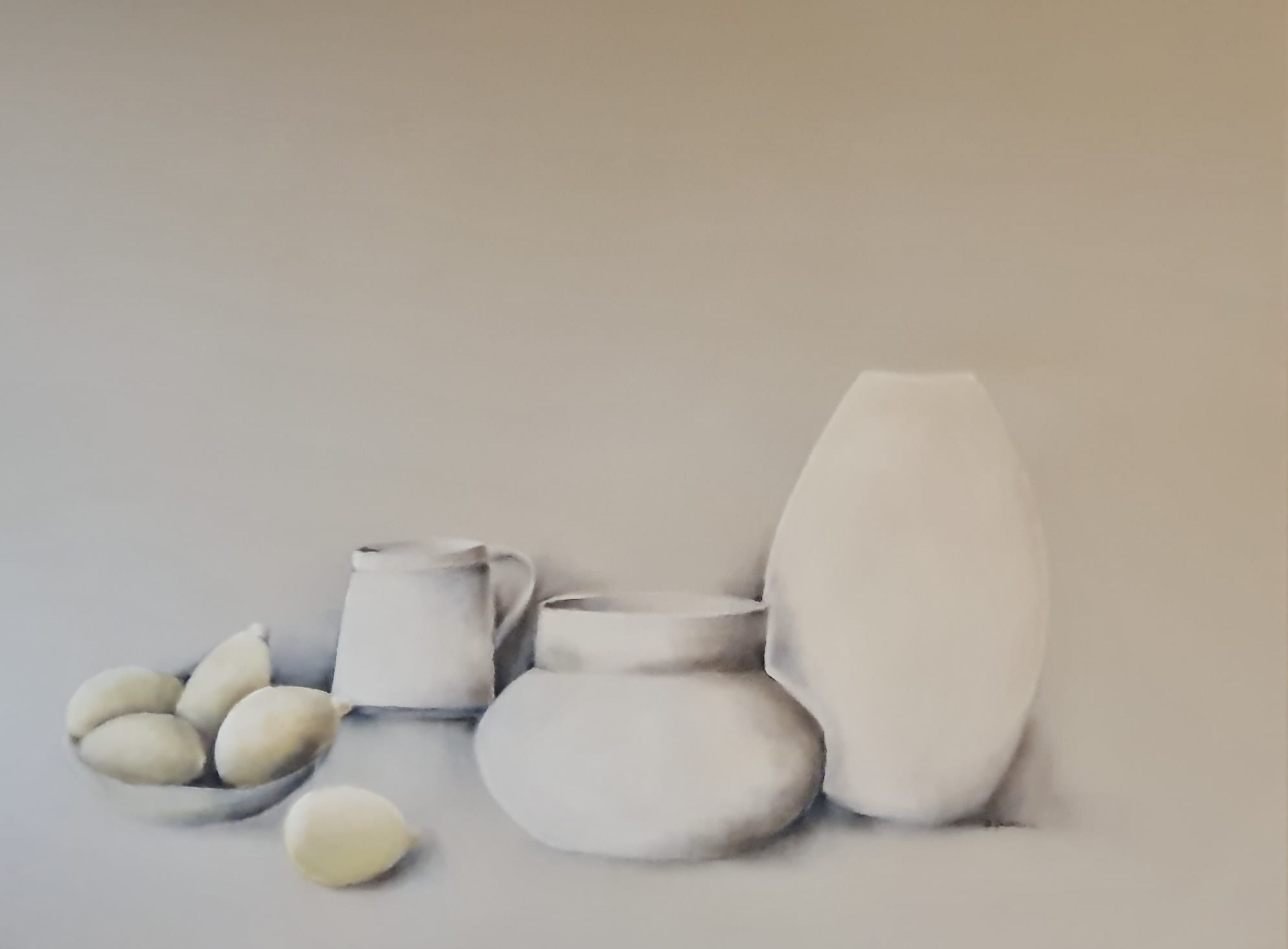 A. Massaro Le calme du blanc - Tech mixte acryl huil et pastels sur toile - 100x140 (002)