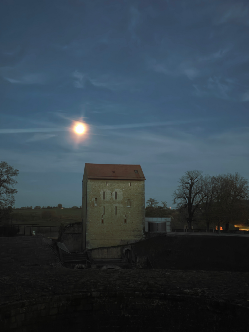 Le site romain au crépuscule