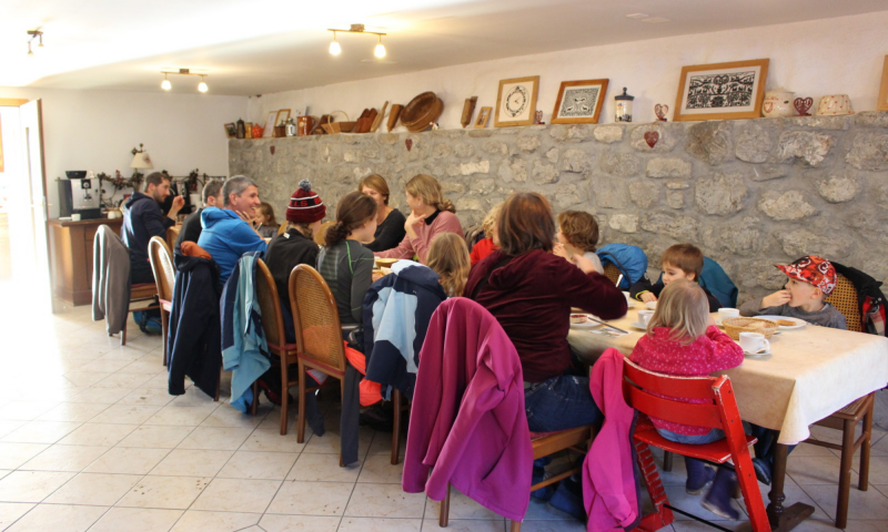 Goûter à la ferme - hiver - Château-d'Œx - Pays-d'Enhaut Région