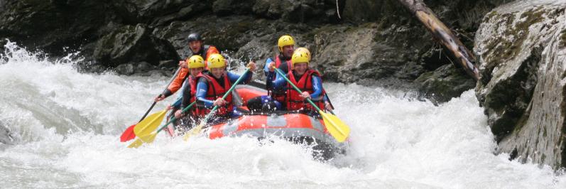 Canyoning, rafting, hydrospeed