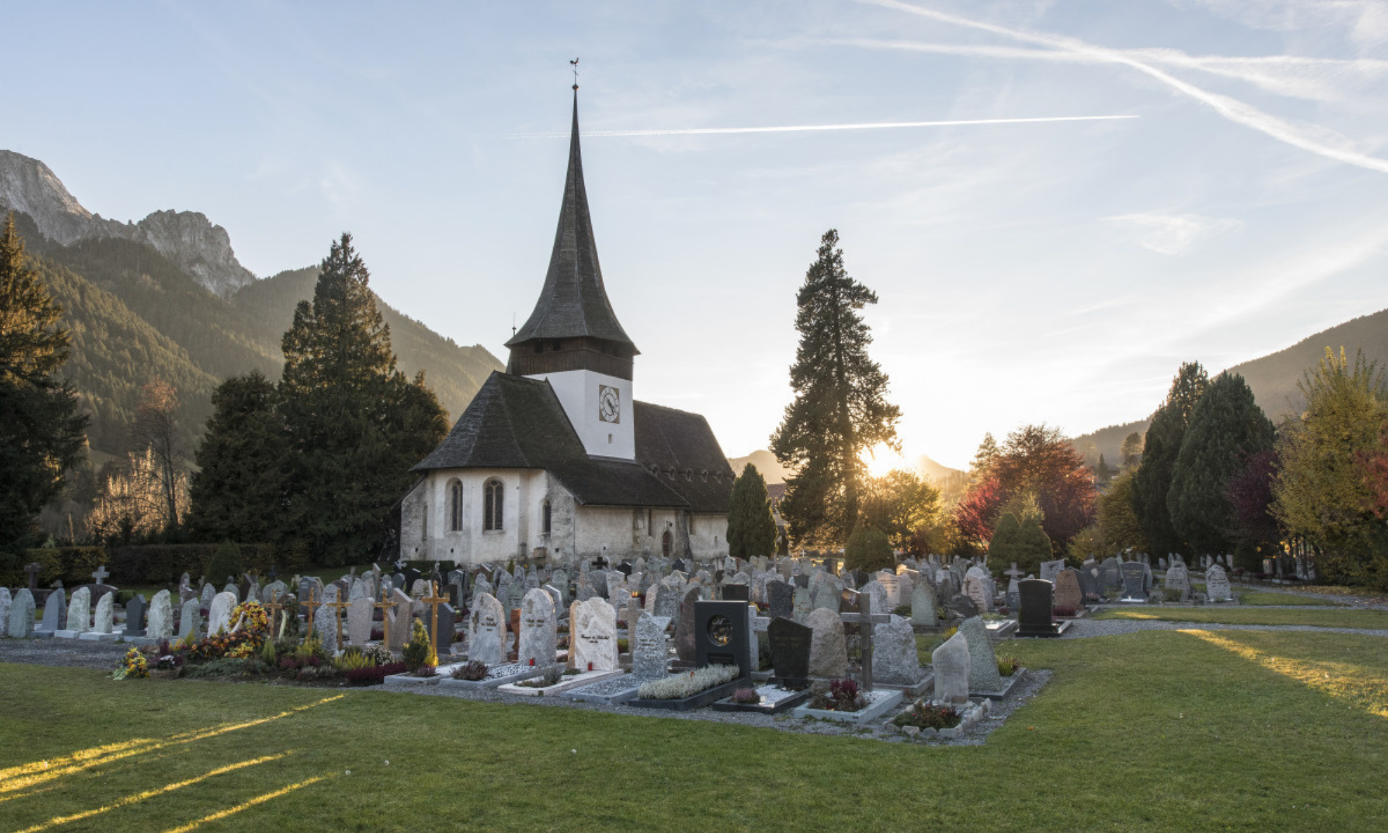 the church in Rougemont - Summer - Rougemont - Pays-d'Enhaut Région