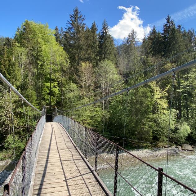 Spaziergang |Turrian-Brücke – Ramaclé-Wasserfall